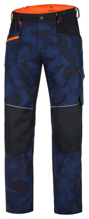 Kalhoty CREATRON® camo modrá vel.48