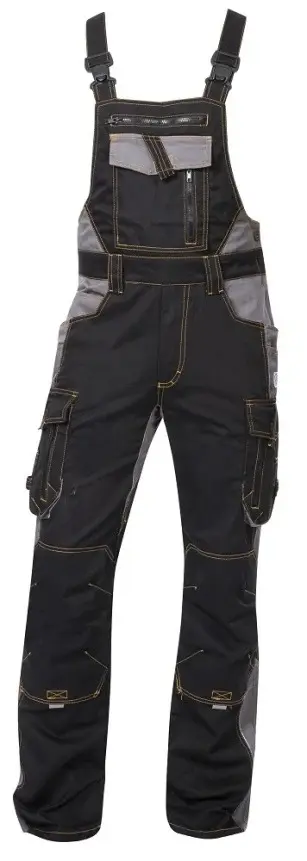 Kalhoty s laclem VISION zkrácené 170cm černá vel.3XL
