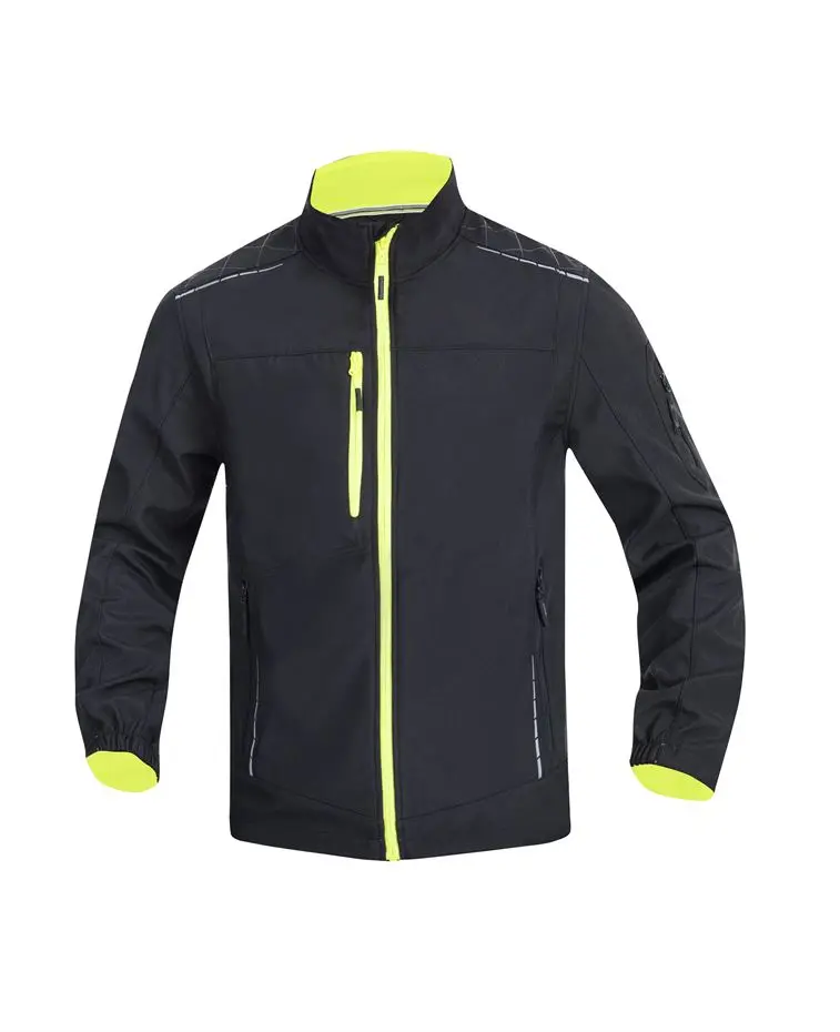 Bunda soft. VISION pánská, černo-žlutá vel.2XL