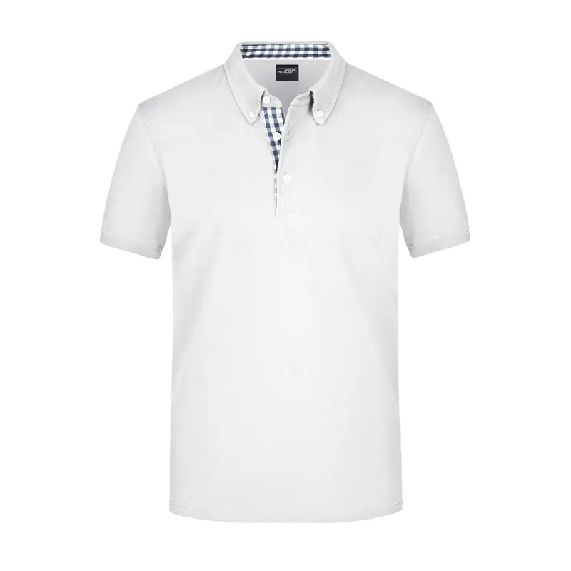JN964 Pánská elegantní polokošile Bílá - tmavě modrá - bílá vel.S
