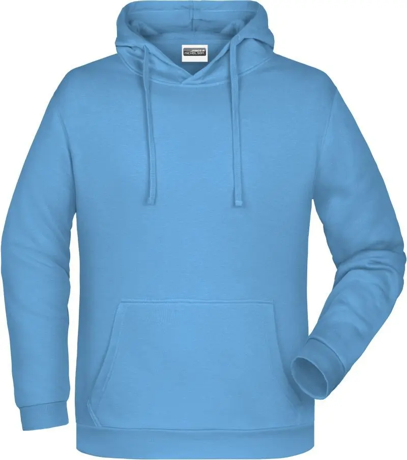 Pánská mikina s kapucí, JN 796, nebesky modrá vel.5XL