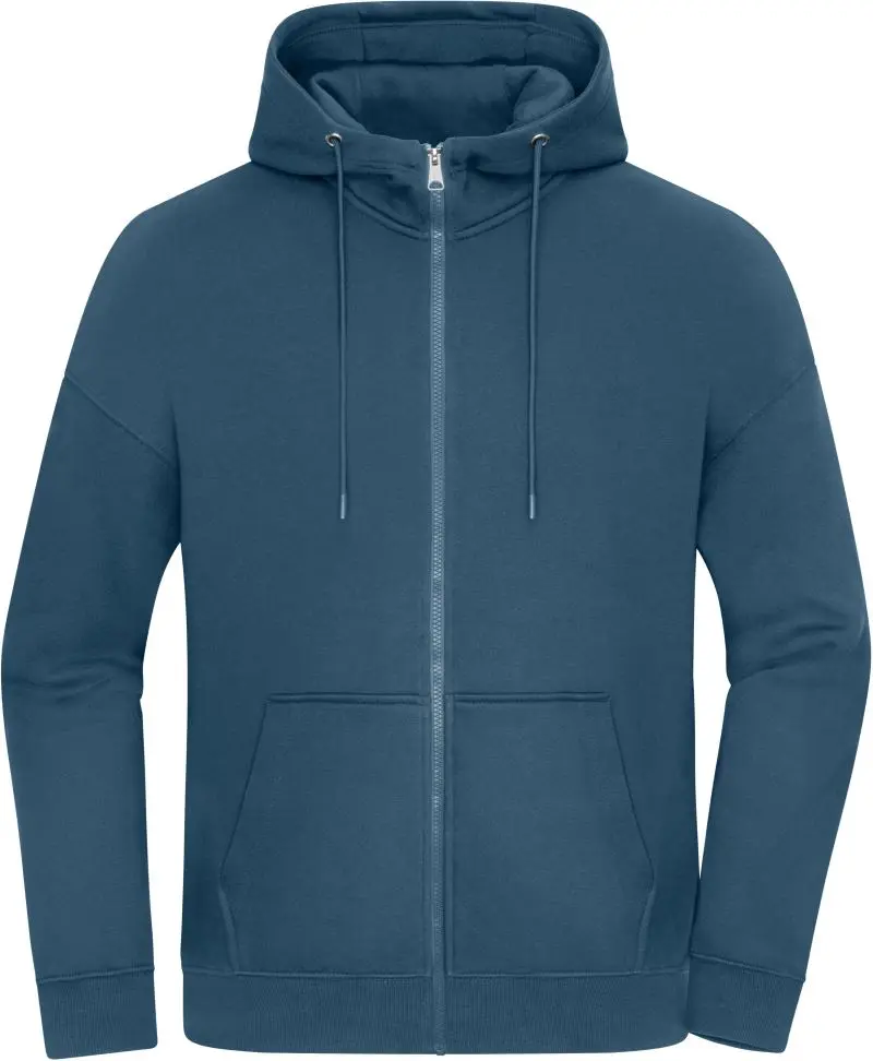 Těžká unisex oversize mikina s kapucí 8043 prašně modrá vel.XL