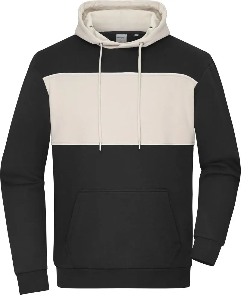 Unisex mikina s kapucí "Colour-Block" z bio bavlny 8051