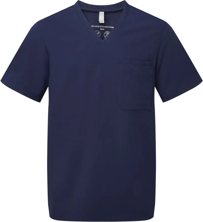Pánský strečový kazak s výstřihem do V, NN 200 navy vel.2XL