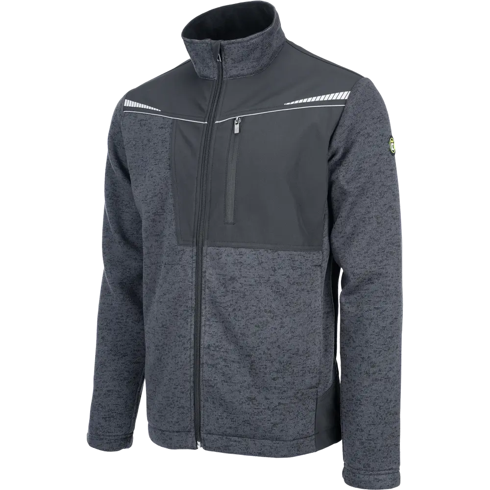 Cerva STIRLING STRETCH pletený Svetr na zip černá 4XL 4XL