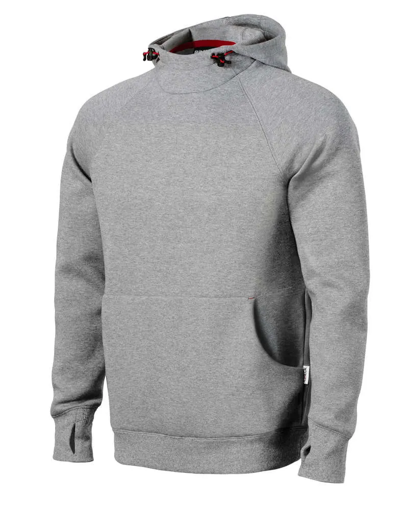 W43 Mikina pánská tmavě šedý melír vel.XL