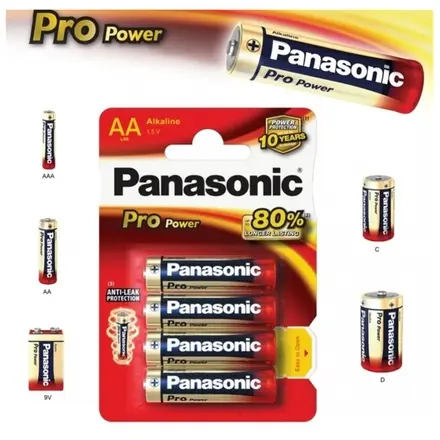 Alkalická baterie AA Panasonic Pro Power LR6 4ks