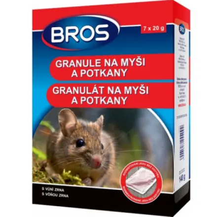 Tatrachema CZ s.r.o. Bros granule na myši a potkany 140g