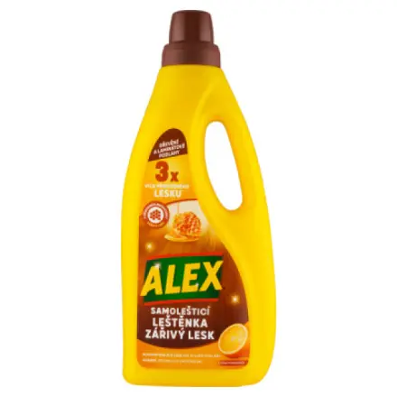 Alex leštěnka zářivý lesk - na dřevo, laminát 750 ml