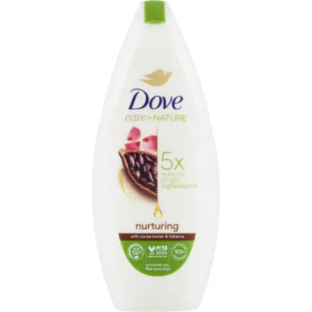Unilever Dove sprchový gel Nurturing Kakao a Ibiškový květ, 225 ml