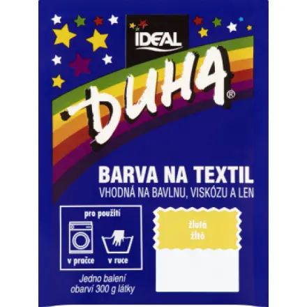 Duha barva na textil žlutá 15g