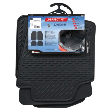 Compass Koberce gumové PERFECT FIT P5 s fixací sada 4ks, Škoda Rapid 2012-2013, 04243
