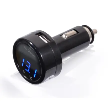 Compass Zástrčka MULTI - USB, voltmetr, teploměr, 07427