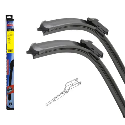 Compass Stěrače FLAT SET (U-CUBE) 660+410mm, 10772