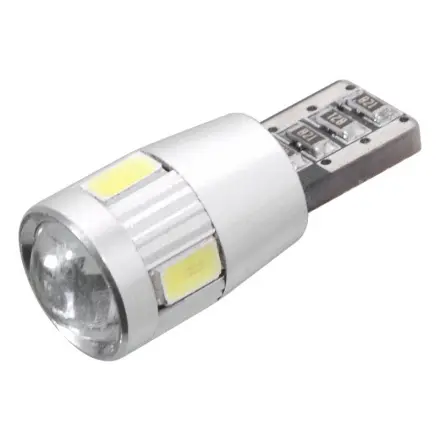 Compass Žárovka 6 SMD LED 12V T10 s rezistorem CAN-BUS ready bílá, T10 (W2.1x9.2d), 33796