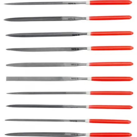 Yato Sada pilníků jehlových 5 x 180 mm 10 ks, YT-6165