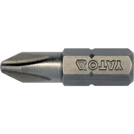 Sada bitů 1/4"x25 mm PH2 10 kusů YATO YT-78132
