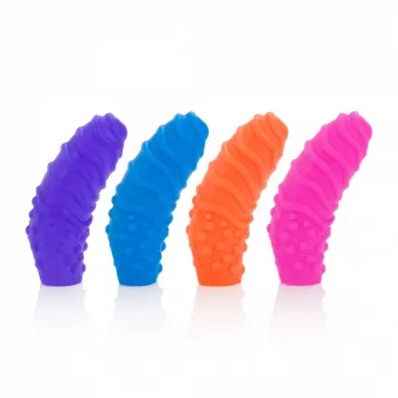 California Barevné návleky Silicone Finger Swirls, 14015
