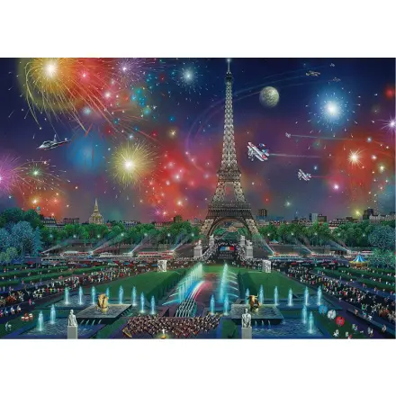 Fireworks at the Eiffel Tower - puzzle z kategorie Mestá a stavby