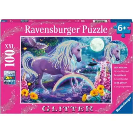 Ravensburger 12980 puzzle zářící jednorožec xxl 100 dílků