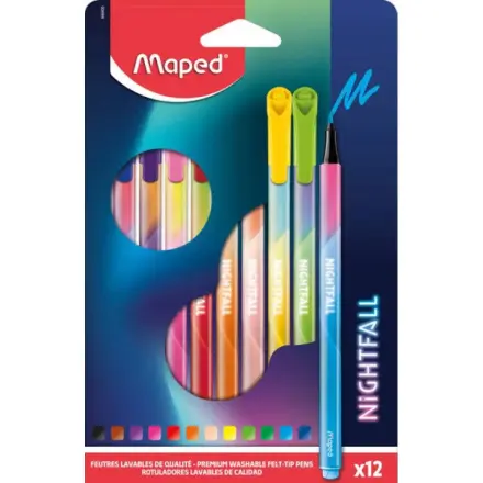 Dětské fixy Maped Color´Peps Deco Nightfall - 12 barev