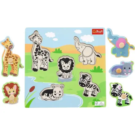 Dřevěná vkládačka Safari - hra z kategorie Stavebnice