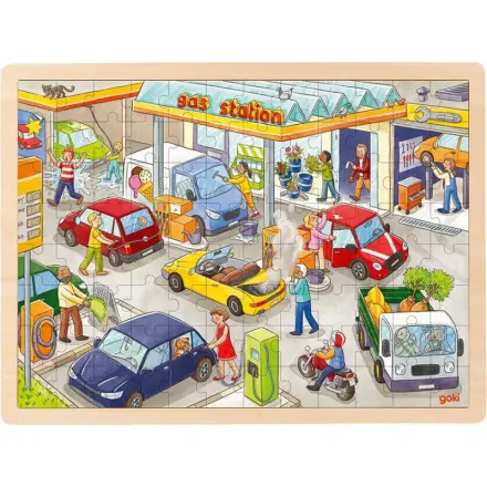 Čerpací stanice - puzzle z kategorie Maxi dieliky