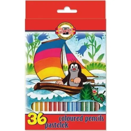 Koh-i-noor pastelky Krtek 36 ks, dlouhé