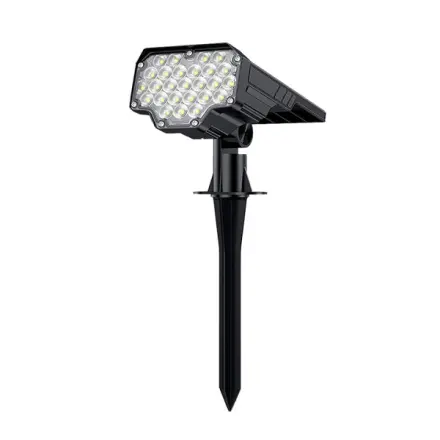 Venkovní solární LED světlo VIKING D26/650lm/2200mAh/3 režimy/IP65/instalace-zem i zeď