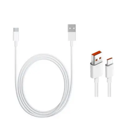 Xiaomi - USB kabel 6A USB-C/A, délka 1 m, bílá 6934177784262