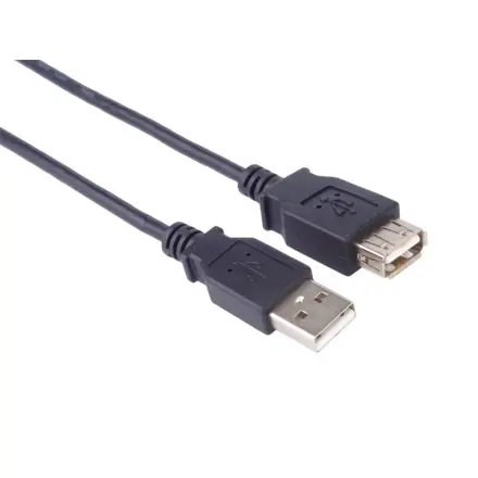 PremiumCord USB 2.0 kabel prodlužovací, A-A, 1m, černý