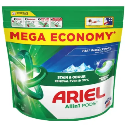 Ariel Allin1 PODS Mountain Spring Universal kapsle na praní 60 PD