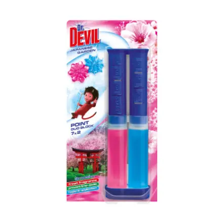 Dr. Devil WC bodový blok Duo Japanese garden 65 ml