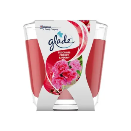 S.c.johnson Glade svíčka vonná Luscious Cherry & Peony, 112 g