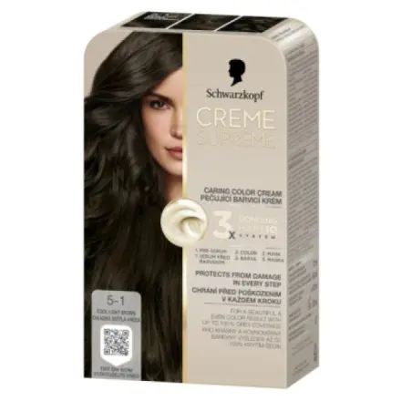 Schwarzkopf Barva na vlasy Creme Supreme 5-1 Chladná světlá hnědá