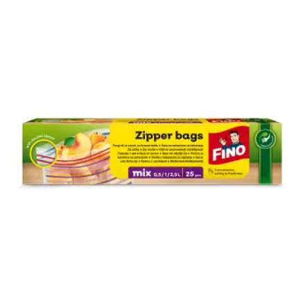 Fino Zipper sáčky mix vel. (0,5/1/2,5L) 30ks
