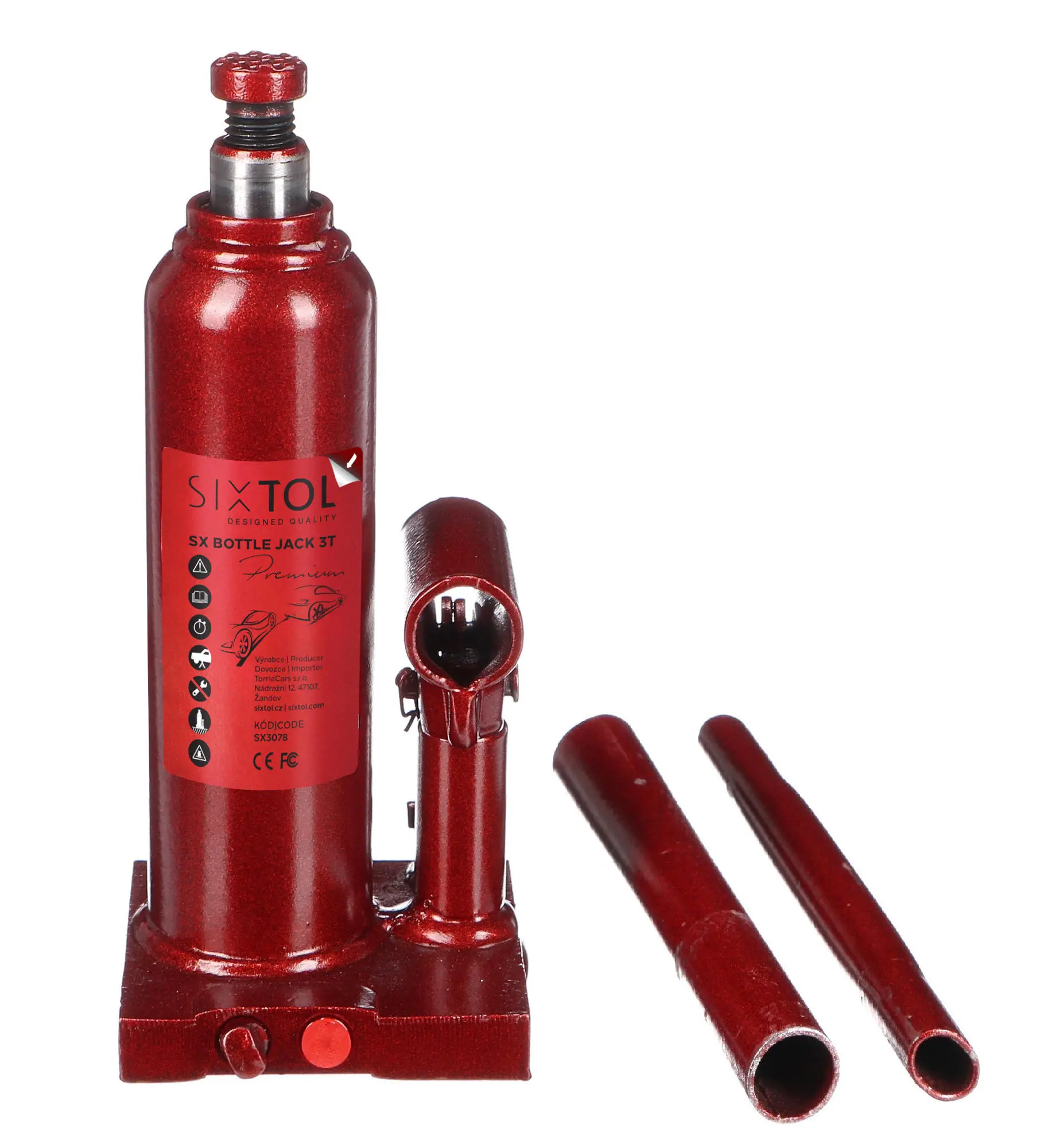 Sixtol Hydraulický zvedák panenka SX BOTTLE JACK PREMIUM 3T