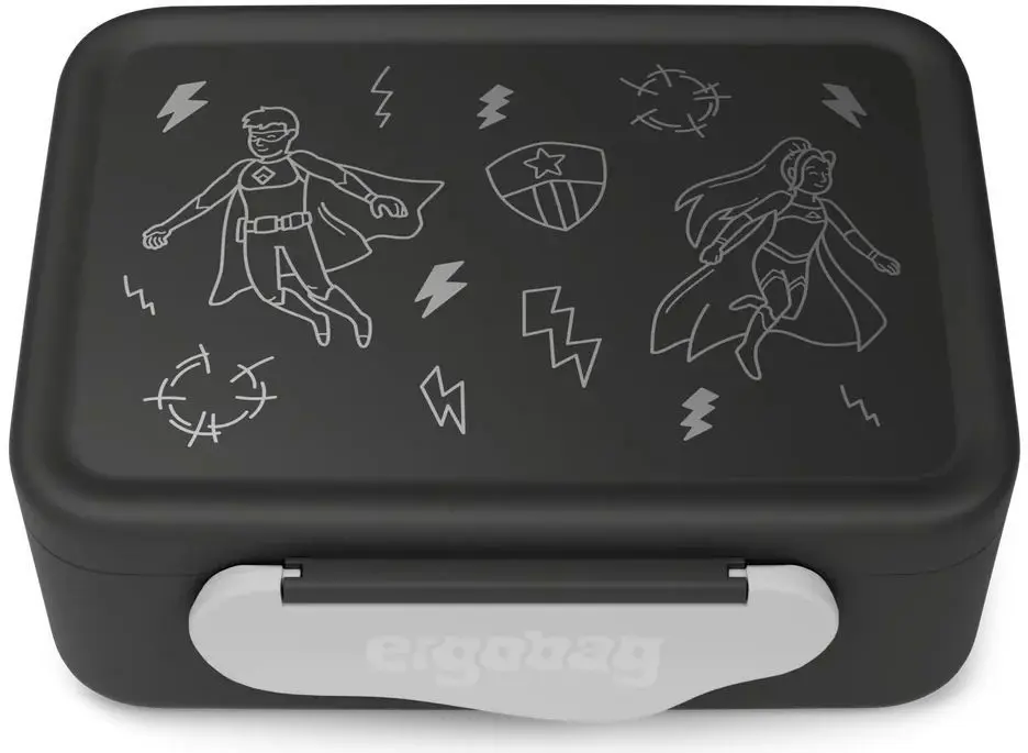 Svačinový box Ergobag Plastic Lunchbox - Superhero uni