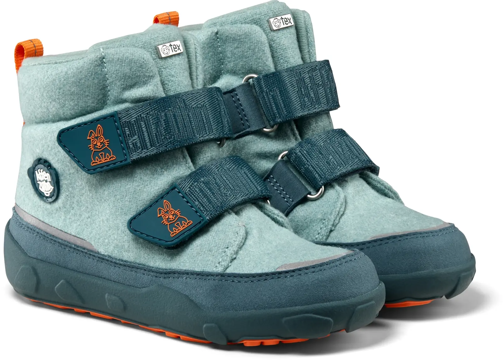 Dětské barefoot boty Affenzahn Mid Boot Wool Comfy Bunny 31