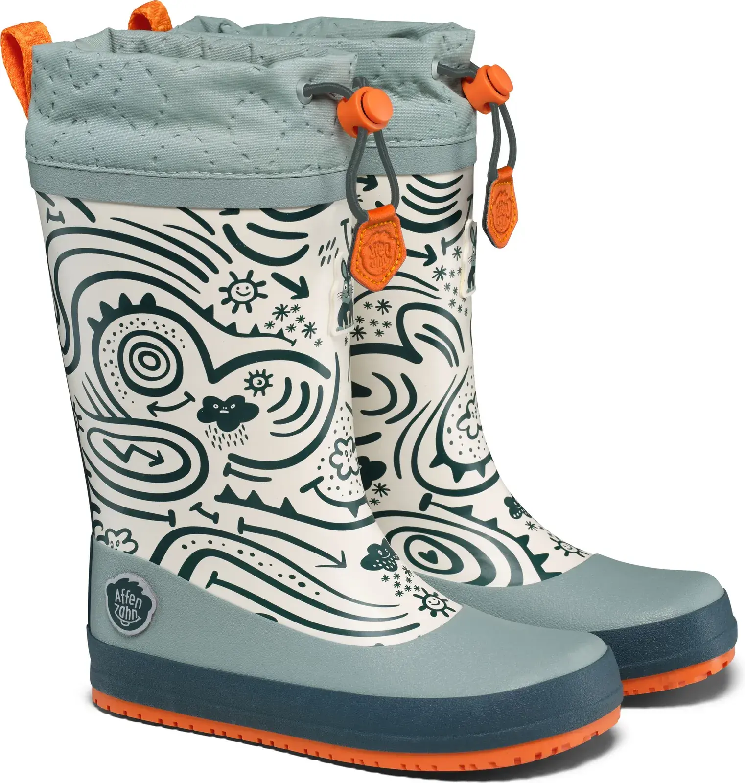 Dětské barefoot holínky Affenzahn Rainboot Vegan Puddly - Bunny 33