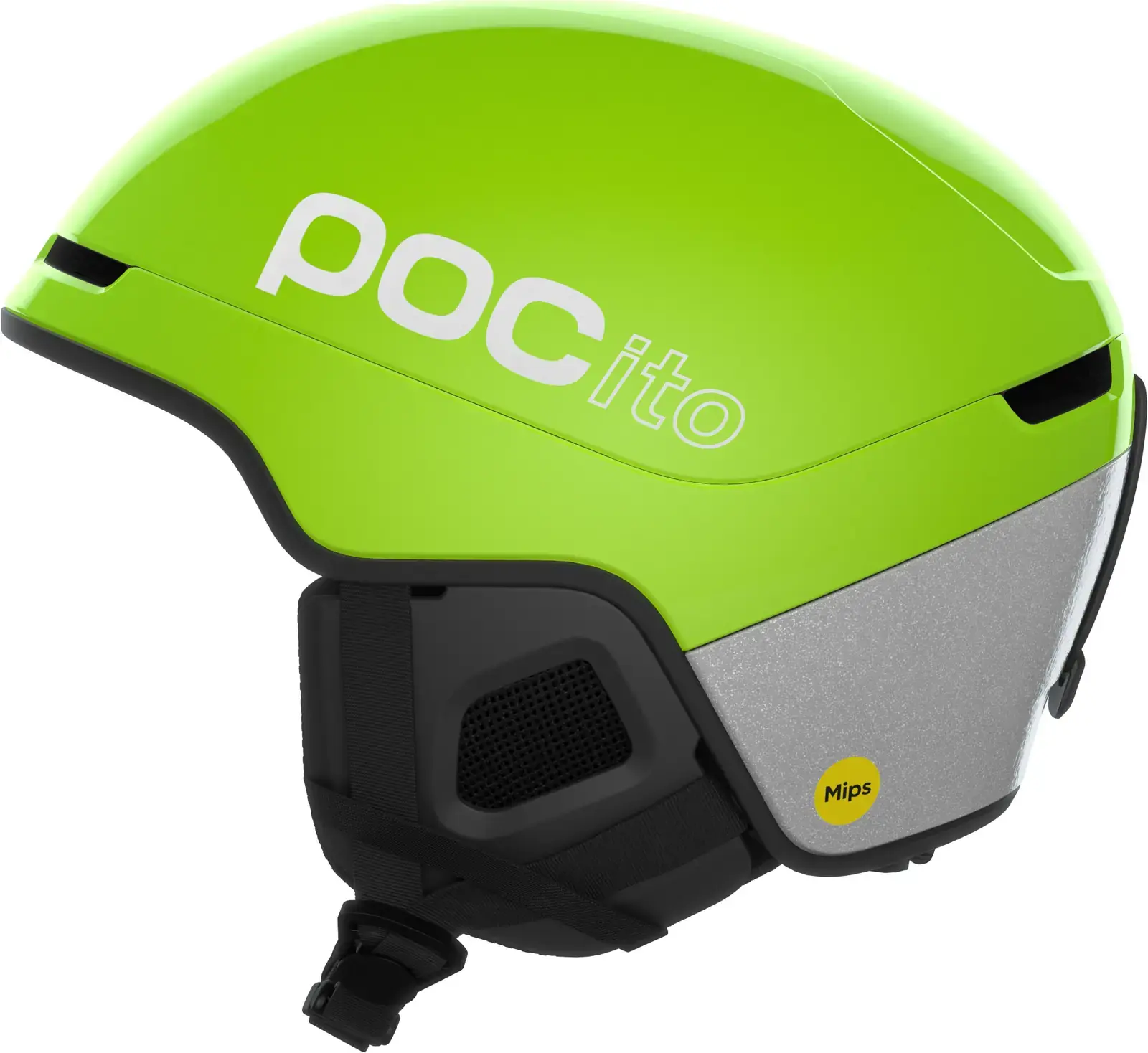 Dětská lyžařská helma POCito Obex - Fluorescent Yellow/Green 55-58