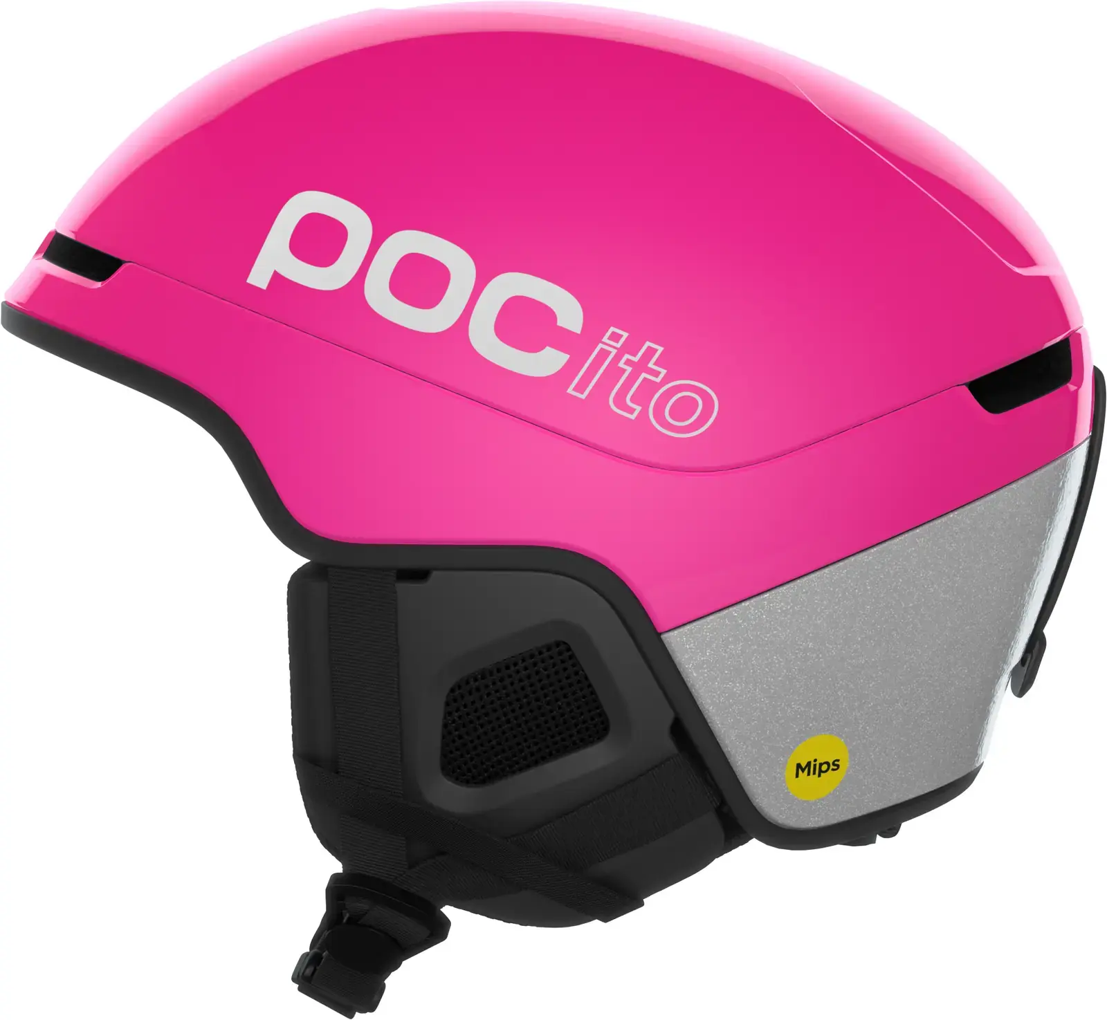 Dětská lyžařská helma POCito Obex - Fluorescent Pink 55-58