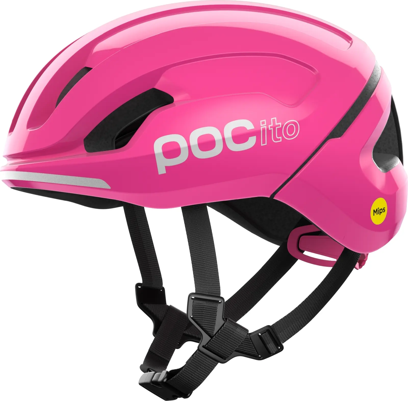 Dětská cyklistická helma POCito Omne MIPS - fluorescent pink 51-56