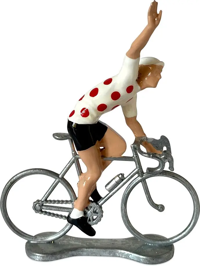 Figurka cyklisty Bernard & Eddy - red dots Stephen uni
