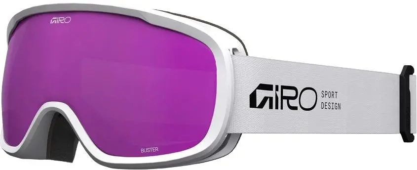 Dětské lyžařské brýle Giro Buster - White Stacked/Amber Pink uni