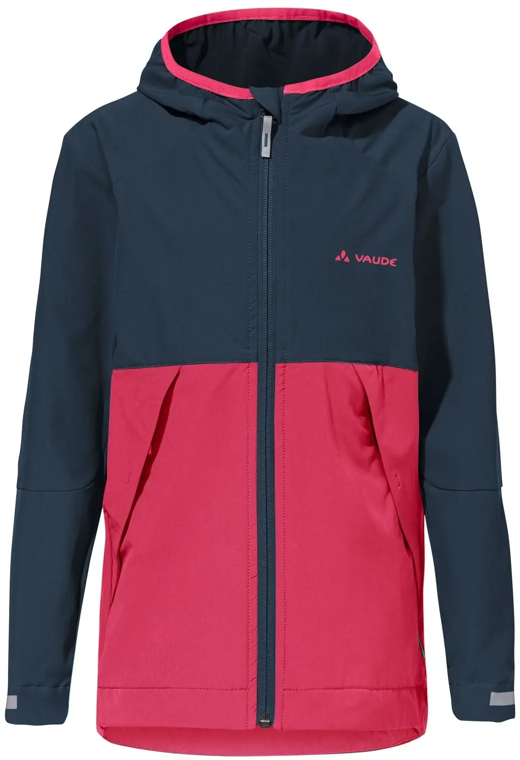 Dětská cyklistická bunda Vaude Kids Moab Stretch Jacket - bright pink 98