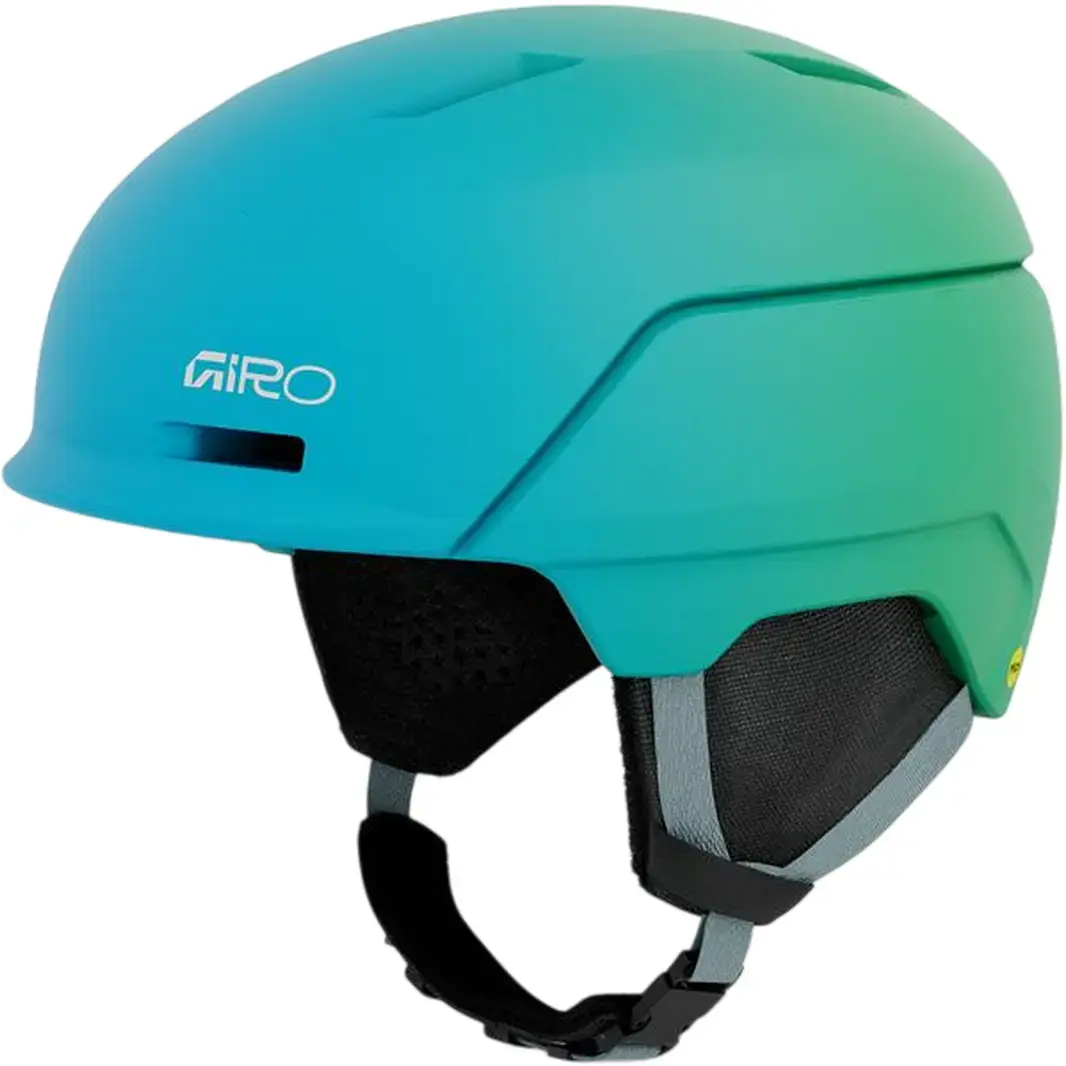 Dětská lyžařská helma Giro Neo MIPS II JR - Mat Blue Jewel/Green Swirl S-(52-55.5)