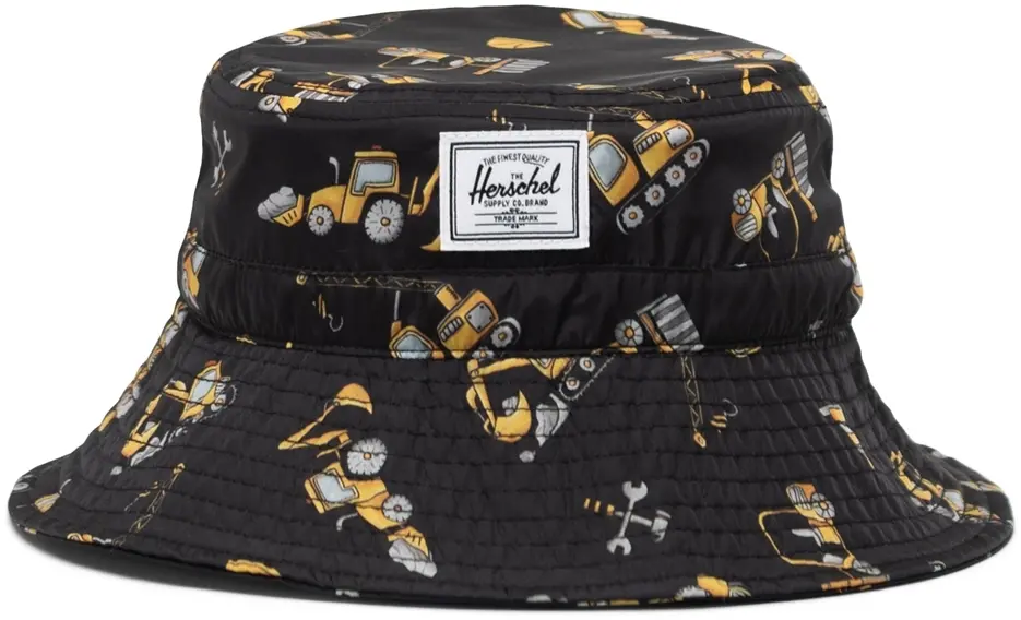 Dětský klobouček Herschel Beach UV Baby Bucket Hat 6-18 Months - Construction Site
