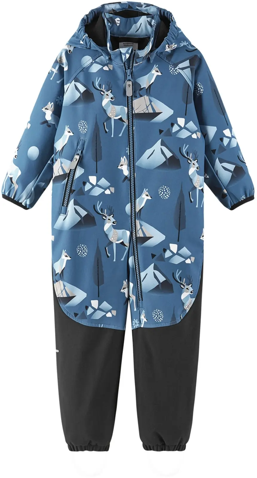 Dětský softshellový overal Reima Mjosa - Blue Ocean 74