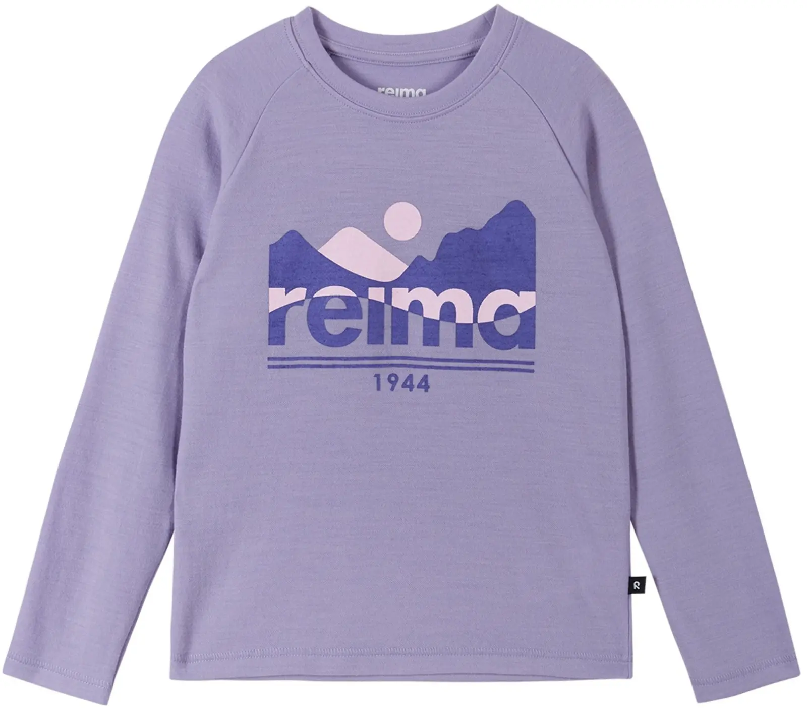 Dětské tričko s dlouhým rukávem Reima Viisas - Blooming Lilac 158